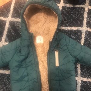 Zara baby boy green coat